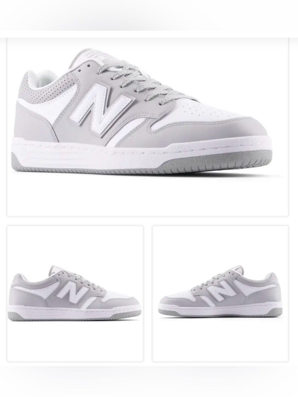 New Balance Classic 480Sneakers in White and Light Gray